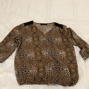 Animal Print Top The Limited sz Small